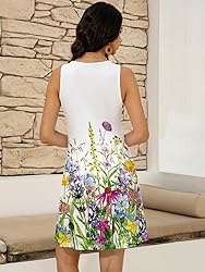 LUXVEER Womens Summer Boho Dresses 2025 Casual
