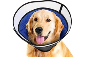 Manificent Dog Cone Collar for Dog After Surgery, Soft Recovery Cones for Large Medium Dogs, Prevent Pet Puppy Bite Licking Scratching Touching, Help Dog Healing from Wound L Size