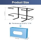niffgaff Glove Box Dispenser Wall Mount Black Organizer for Box Tissue view 2