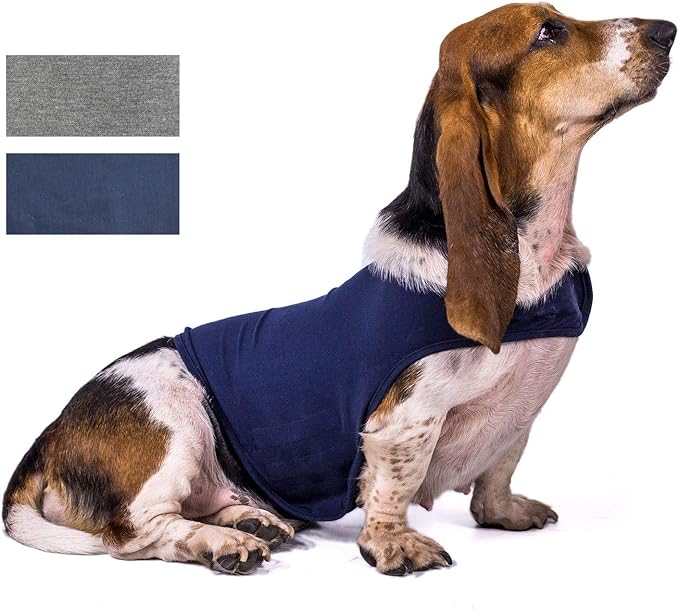 Poluka 2PCS Adjustable Dog Anxiety JacketAnti Anxiety and Stress