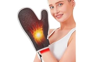 Red Light Therapy Glove, 850nm Near Infrared Light & 660nm Red Light for Hand Wrist Finger, Auto Shut Off & Adjustable Temper