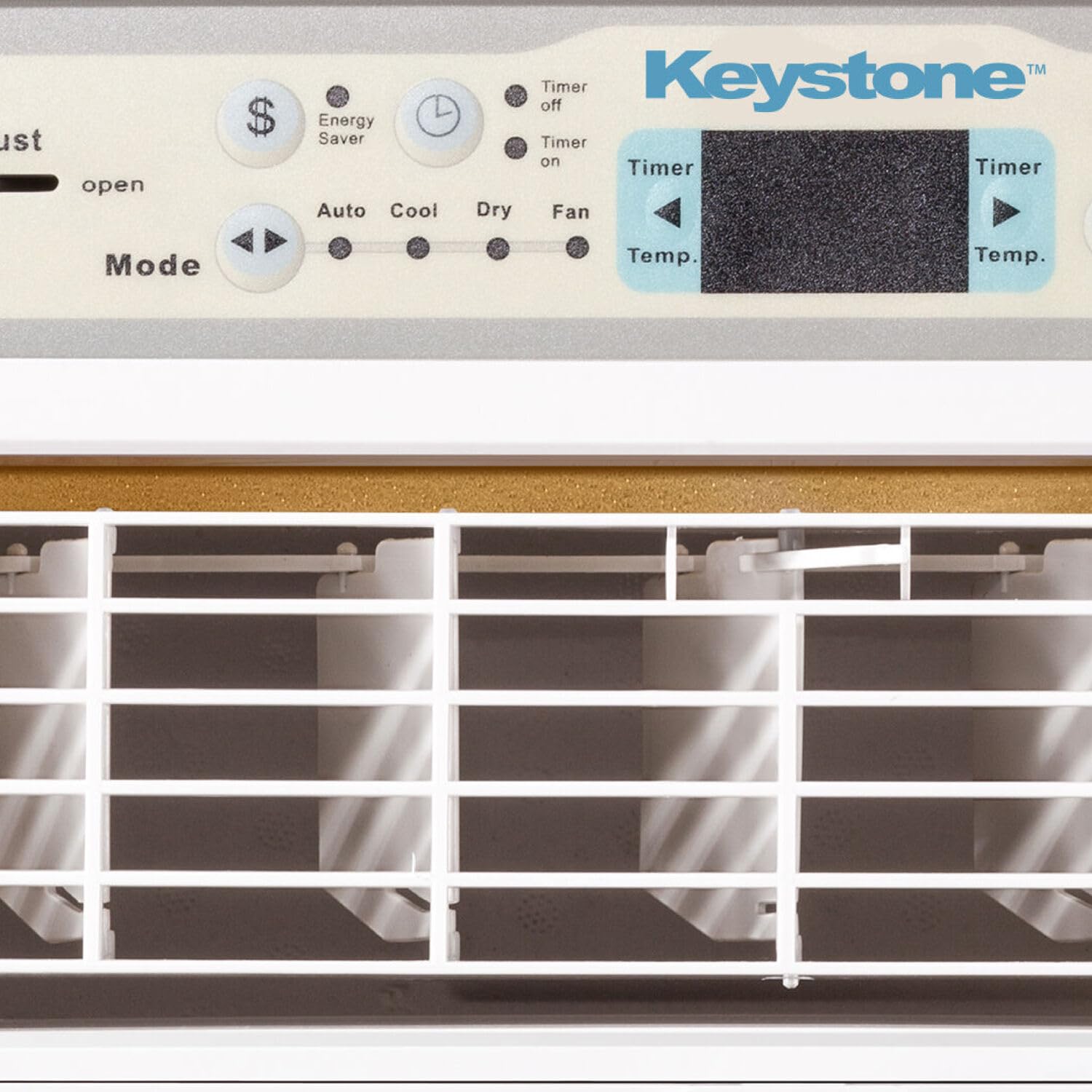 Keystone 8,000 BTU Slider Window Air Conditioner and Dehumidifier, 115V Air Conditioner Window Unit for Bedroom, Living Room, and Small-Medium Sized Rooms up to 350 Sq.Ft., 4-Way Air Direction Control