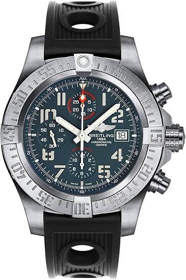 Amazon Co Jp Breitling Avenger Bandit チタンメンズ腕時計 ブラックオーシャンレーサー ラバーストラップ E M534 0s Wrist Watches