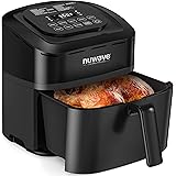 Nuwave Brio 10-in-1 Air Fryer 7.25Qt with Patented Linear T Thermal Technology for Crisping, Roasting, Dehydrating, and Rehea