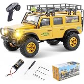 EAZYRC FMS 1/24 FCX24M RC Crawler RTR, Land Rover Series with Licensed, 1/24 RC Truck 4X4 Mini RC car with Lighting, 2.4Ghz R