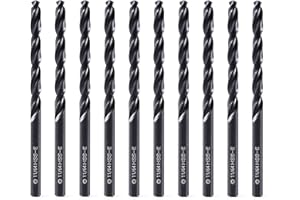 DelitonGude 11/64''inch HSS M35 Cobalt Twist Drill Bit,High Speed Steel,Pack of 10,Suitable for Steels,Cast Iron,Stainless St