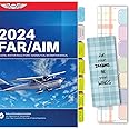 Upgraded Tabs for 2024 FAR/AIM (with Page Numbers) and FAA for Private Pilot - VFR - 80 Tabs in Total with 12 Blank Index Tabs (Book Not in)