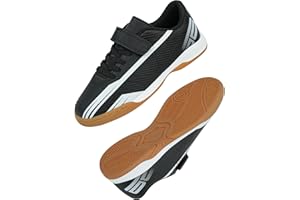 brooman Kids Indoor Soccer Shoes Boys Girls Futsal Soccer Sneakers