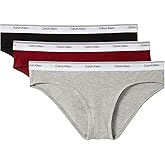Calvin Klein womens Balance Cotton Stretch Bikini Panties, 3 Pack