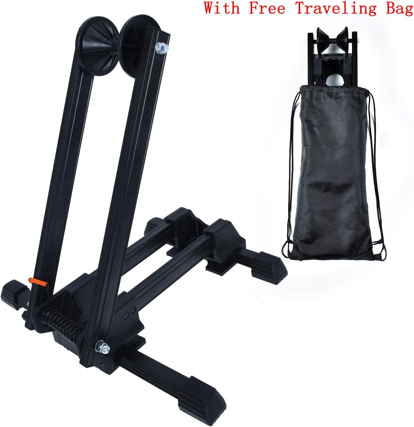 Bike Folding Stand Floor Parking Rack Alloy Bicycle Holder Bikes Home Garage Indoor Storage Fit 20"-29"
