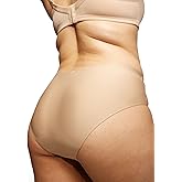 STRAWBERRY WEEKS LEAKPROOF2.0 Seamless Bikini Period Underwear for Women | Period Panties Holds 6 Tampons | Mild Incontinence Leak Proof Underwear (S/M, Beige)
