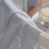 Home Brilliant 160cm Voile Curtains Set of 2 Grey Semi-Sheer 54x63 in view 5