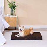 EHEYCIGA Orthopedic Dog Bed Large 91x68x9cm Brown with Washable Cover view 8