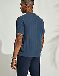 PJ PAUL JONES Mens Polo Shirts Textured Knit Golf