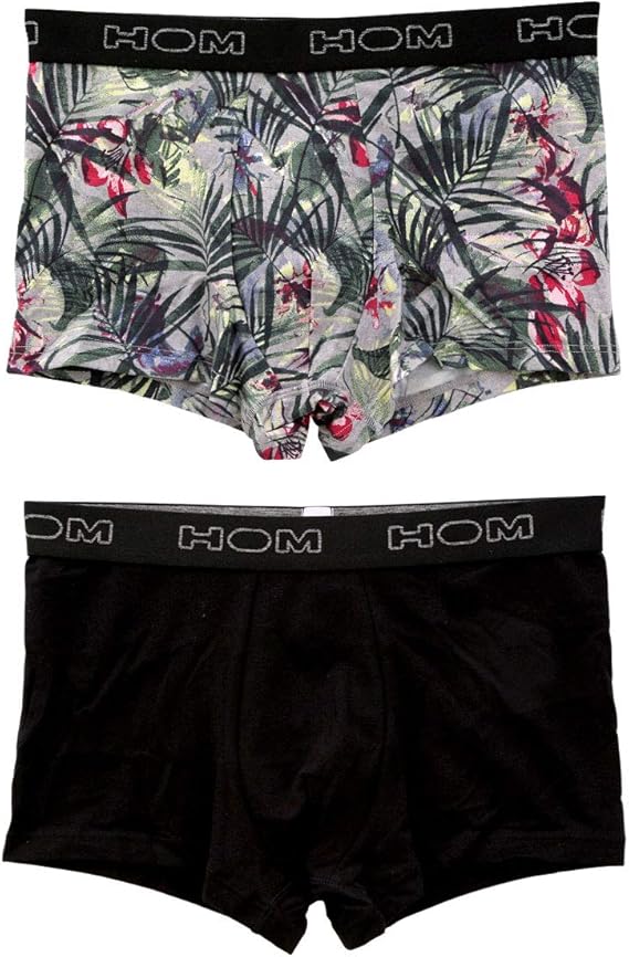 Amazon オム Hom Tropic Garden 2 Boxer Briefs 2p ボクサーパンツ メンズ 前とじ 2枚セット ボクサー 通販
