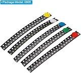 PATIKIL 0805 SMD LED Diodes 100 Pcs 5 Colors 1.8-3V Surface Mount Lights DIY view 2