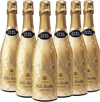 Pata Negra - Cava Semi Seco, Caja de 6 Botellas x 750 ml: Amazon.es: Alimentación y bebidas