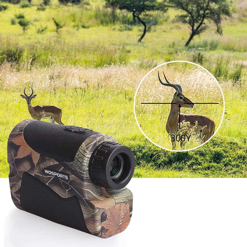 Wosports Hunting Range Finder, 700 Yards Archery Laser Rangefinder for Bow Hunting with Flagpole Lock - Ranging - Speed and Scan : Sports & Outdoors