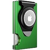 Medrega Apple Airtag Wallet Men Slim : Metal Air Tag Wallets Wallet with 2 Money Clip Replaceable Gift Boxed Set for Male Husband at Anniversay Brithday