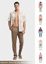 Willit Men's Linen Pants Casual Linen Dress Pants