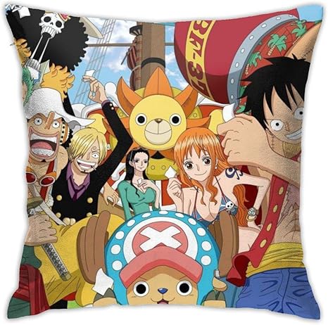 Amazon Co Jp ワンピースone Piece 抱き枕カバー クッション カバー部屋 車用 両面タイプカバー インテリア 飾り クッション インテリア プレゼント オフィス い背当て飾り 雑貨 45x45cm ホーム キッチン