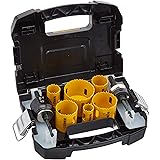 DEWALT Hole Saw Kit, Standard Electrician's Set, Bi-Metal (D180002)