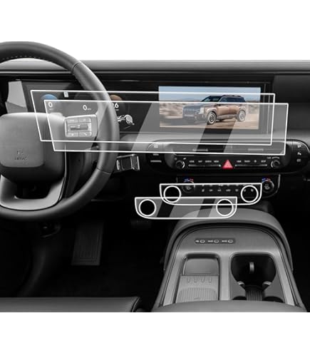 Coleya 2022 2023 2024 Tucson Screen Protector For Hyundai Tucson (XRT/N Line/Limited/SEL/SEL Convenience) 10.25-inch Touchscreen, 9H Tempered Glass 2024 Tucson Hybrid Accessories HD Transparent 10.25
