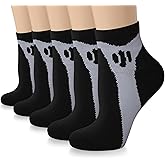 Iseasoo Copper Ankle Compression Socks - Low Cut Arch Support Socks for Men & Women, Running, Nurses, Plantar Fasciitis Socks