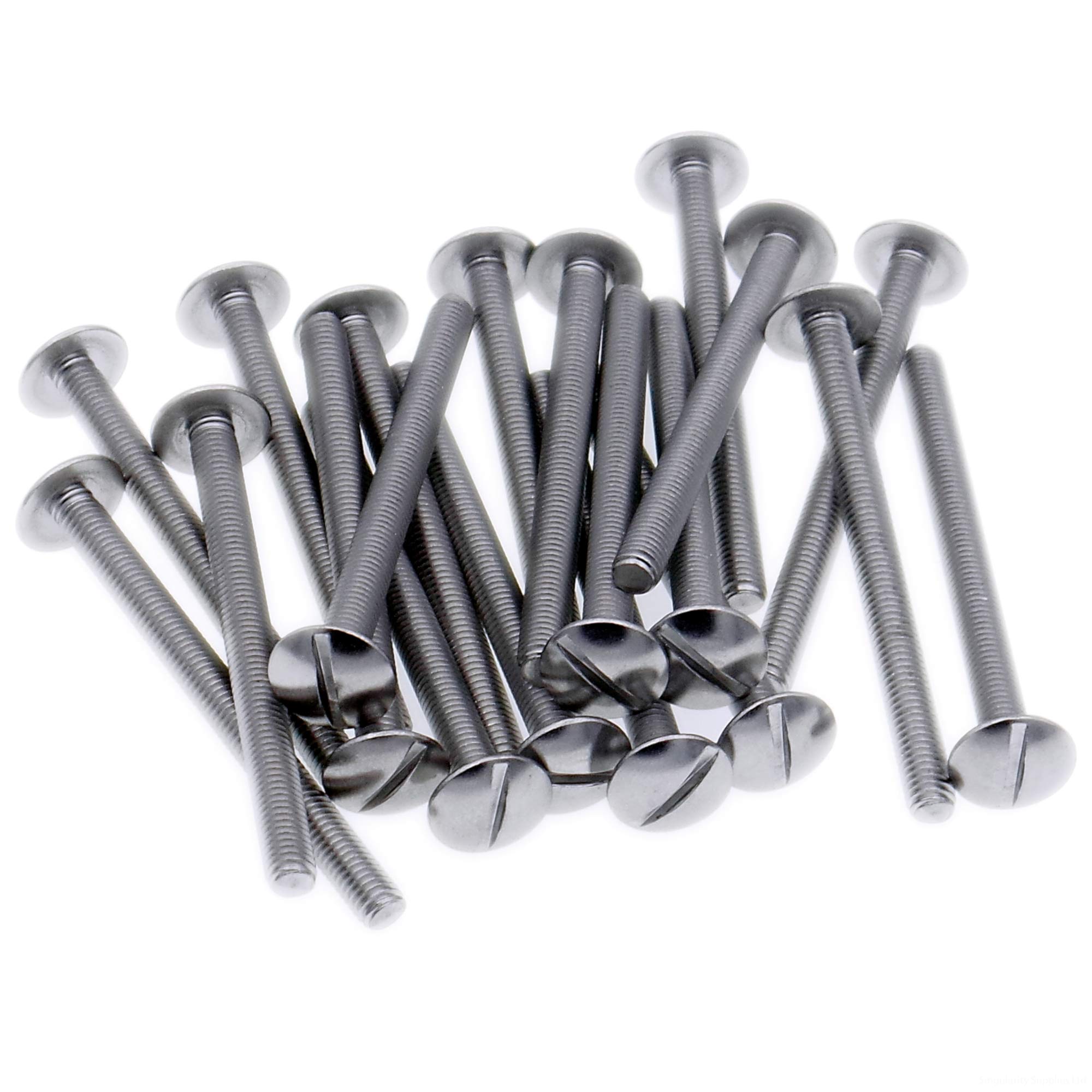 M5 (5mm x 45mm) Slot Mushroom Machine Screw (Bolt) - Stainless Steel (A2) (Pack of 20)