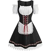 Oktoberfest outfits Dirndl Dress Costume for Women German Traditional Bavarian Carnival