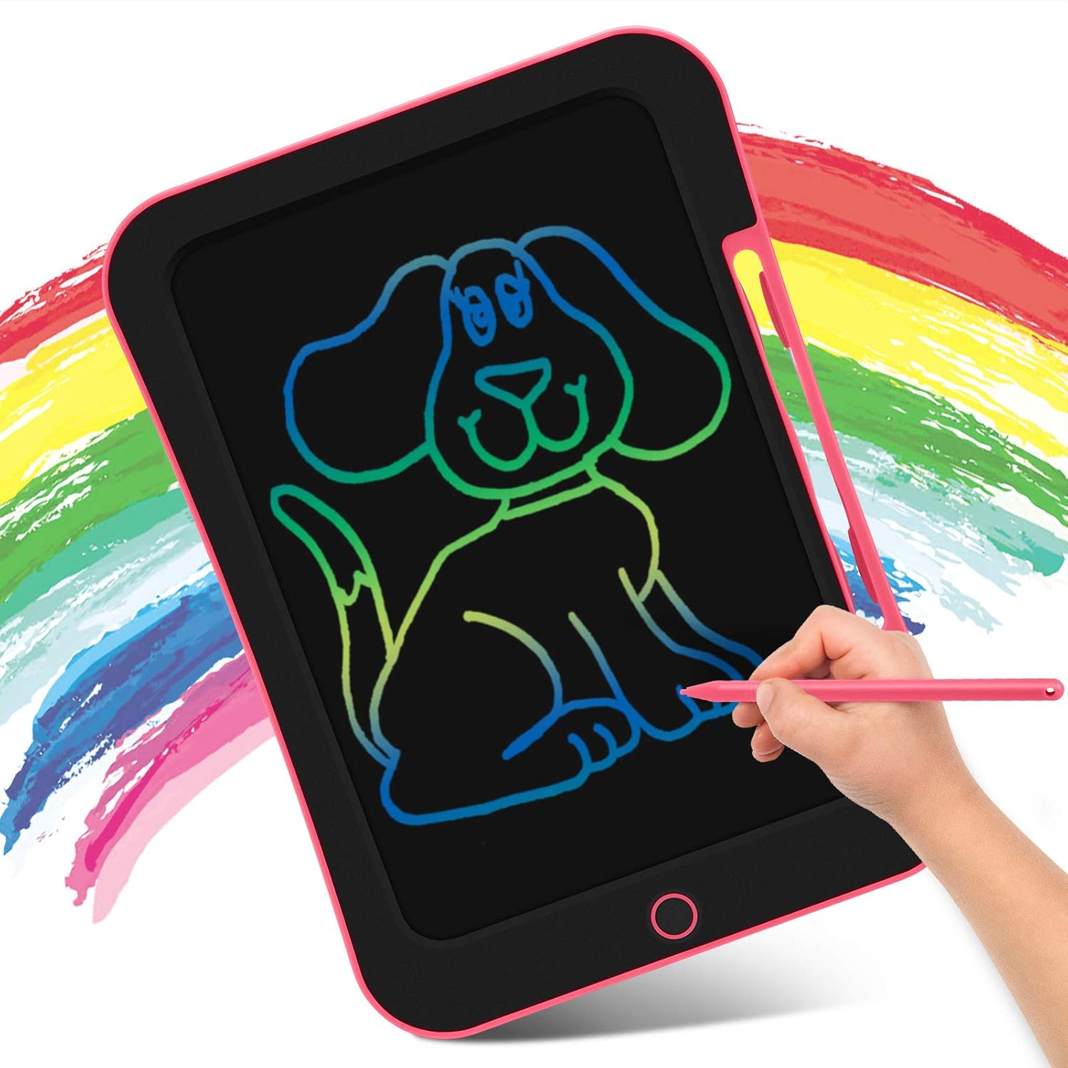 INKPOT LCD Drawing Tablet 10.5 Inch, Colorful Doodle Board Drawing Tablet for Kids,Erasable Reusable Writing Drawing Pad,Learning Educational Toy Gift for Children 3 4 5 6 7 8 9: Toys & Games