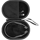 LVKAYCE Hard Case for SHOKZ New OpenRun Pro 2/Pro 2 Mini/Open Run/OpenMove/OpenRun/OpenSwim Open-Ear Bone Conduction Sport Headphones Travel Bag, Black