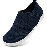RJYWGS Diabetic Shoes for Women Wide Toe Box Adjustable Slip On Orthopedic Sneakers Zapatos para Diabéticos Mujer Comfortable Walking Women Shoes for Swollen Feet