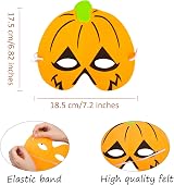 DERAYEE 12pc Kids Halloween Foam Masks Eva Cartoon Masquerade Party Favors view 3