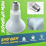 LUCKY HERP Reptile Heat Lamp Bulb 2 Pack 50W E27 Basking Light view 2
