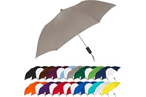 STROMBERGBRAND UMBRELLAS The Spectrum Popular Style 42" Automatic Open Compact Travel Umbrella for Rain, Wind & Sun, Sturdy Lightweight Small Portable Stick Umbrella for Men and Women