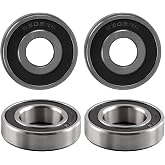 BIZHALA N127530 6302-2RS Groove Ball Bearing Fits for DeWalt DW708, DW716, DW717, DW718, DWS780 Miter Saw （4/Pack）