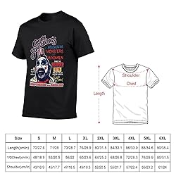 ZNAMUGB Men's Summer Round Neck Horror Movies Hip
