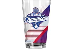 Logo Brands Los Angeles Dodgers 2025 World Series Champions Official 16 oz. Pint Beer Glass