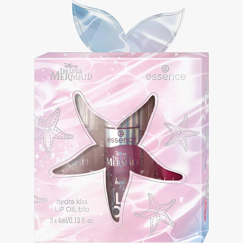 essence Disney THE LITTLE MERMAID hydra kiss LIP OIL trio Öl Mehrfarbig 4ml