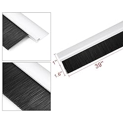 uxcell Self-Adhesive Door Bottom Sweep White