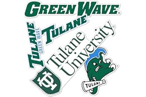 Desert Cactus Tulane University Sticker Tulane Green Wave Vinyl Decal Laptop Water Bottle Car Scrapbook Sheet (Type 2)