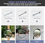 moveland 30cm Acrylic Convex Safety Mirror Wide Angle Driveway Traffic view 4
