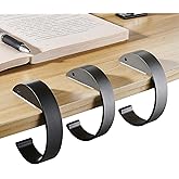 YONHTUTU 3 Pcs Purse Hook for Table, Purse Hangers for Desk Black, Purse Holder for Table, Hanging Hooks for Hanging Heavy Duty, Bag Hanger for Handbag, Purse Hangers for Closet