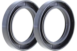 TERACHE Rotary Shaft TC Oil Seal 45x65x8 NBR Double Lip with Garter Spring [Set of 2]