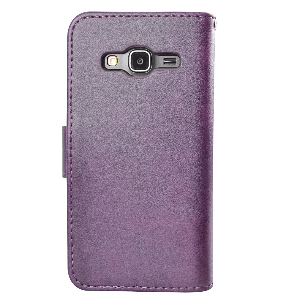 J3 2016 Case, MagicSky Galaxy J3 Wallet Case Folio Flip Premium PU Leather Case Cover with Card Holder Slot Pockets, Wrist Strap, Magnetic Closure For Samsung Galaxy J3 (2016) SM-J320 5.0\