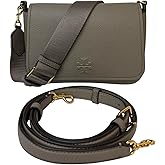 Tory Burch 144688 Thea Flap Grey Heron With Gold Hardware Women's Crossbody Bag