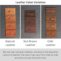 Bison Leather Patches with optional hook side