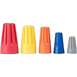 Gardner Bender 25-AWC WireGard Screw-On Wire Connector Assortment, 22-10 AWG, Blue, Grey, Orange, Red, & Yellow