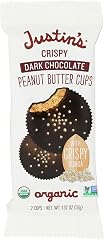 Justins Organic Dark Chocolate Crispy Peanut Butter Cups, 1.32 OZ